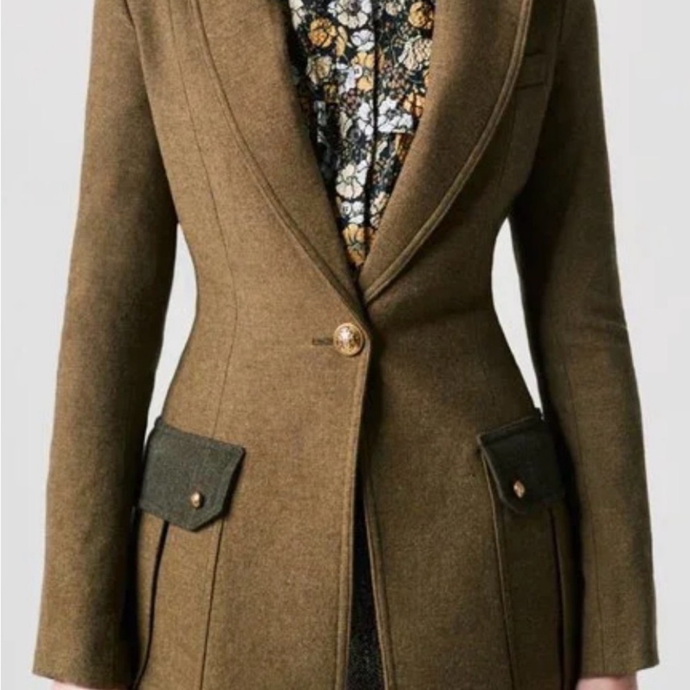 Smythe Cargo Pocket Longline Blazer, size 2 - Picture 8 of 8